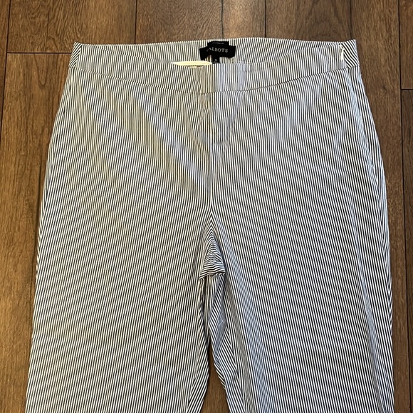 Talbots Chatham ankle pant blue and white size 10 - Picture 2 of 6